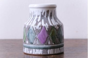 アンティーク雑貨　北欧ビンテージ　LAHOLM(ラホルム)　懐かしさのあるおしゃれなフラワーベース(花瓶)