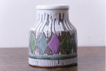 アンティーク雑貨　北欧ビンテージ　LAHOLM(ラホルム)　懐かしさのあるおしゃれなフラワーベース(花瓶)