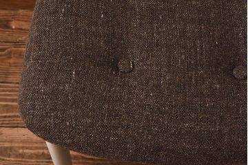 ヴィンテージ家具　北欧ビンテージ　ペイント　シャビーシックなクッションチェア(ダイニングチェア、椅子)(1)