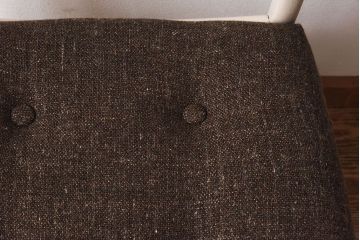 ヴィンテージ家具　北欧ビンテージ　ペイント　シャビーシックなクッションチェア(ダイニングチェア、椅子)(1)