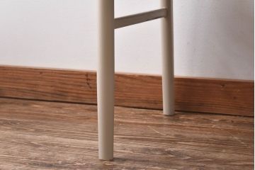 ヴィンテージ家具　北欧ビンテージ　ペイント　シャビーシックなクッションチェア(ダイニングチェア、椅子)(1)