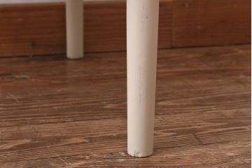 ヴィンテージ家具　北欧ビンテージ　ペイント　シャビーシックなクッションチェア(ダイニングチェア、椅子)(1)