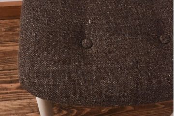 ヴィンテージ家具　北欧ビンテージ　ペイント　シャビーシックなクッションチェア(ダイニングチェア、椅子)(2)