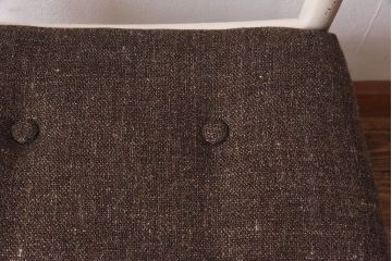 ヴィンテージ家具　北欧ビンテージ　ペイント　シャビーシックなクッションチェア(ダイニングチェア、椅子)(2)