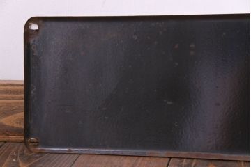 アンティーク雑貨　昭和レトロ　森永アイスクリーム　バニラ8　ノスタルジックなホーロー看板(企業看板)(3)