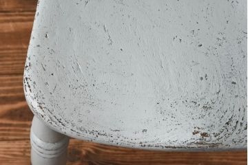 アンティーク家具　イギリスアンティーク　シャビーシックな淡いカラーがお洒落なペイントチェア(椅子、ヴィクトリアンチェア)