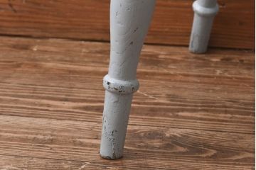 アンティーク家具　イギリスアンティーク　シャビーシックな淡いカラーがお洒落なペイントチェア(椅子、ヴィクトリアンチェア)