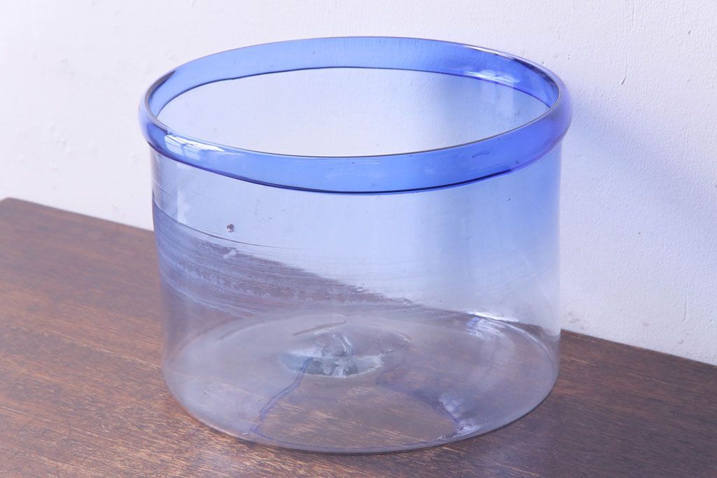 アンティーク 吹きガラスボウル　金魚鉢 アンティーク 吹きガラスボウル 金魚鉢 アンティーク 吹きガラス