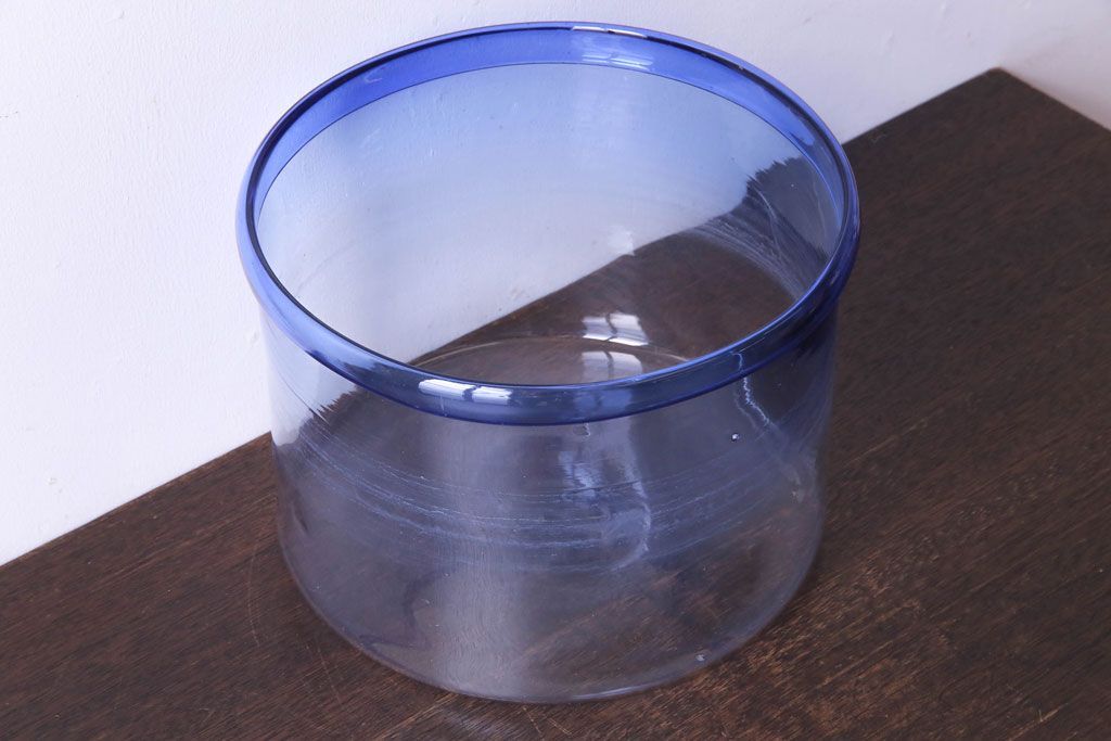 青いライン　ガラス鉢 ガラスの金魚鉢 3点セット – zakka store towi