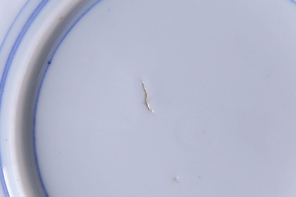 和製アンティーク　大正昭和初期　馬の図　印判皿(6寸皿、中皿)3枚セット