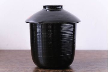和製アンティーク　和モダンなデザインの木製糸目椀5客セット(漆器)