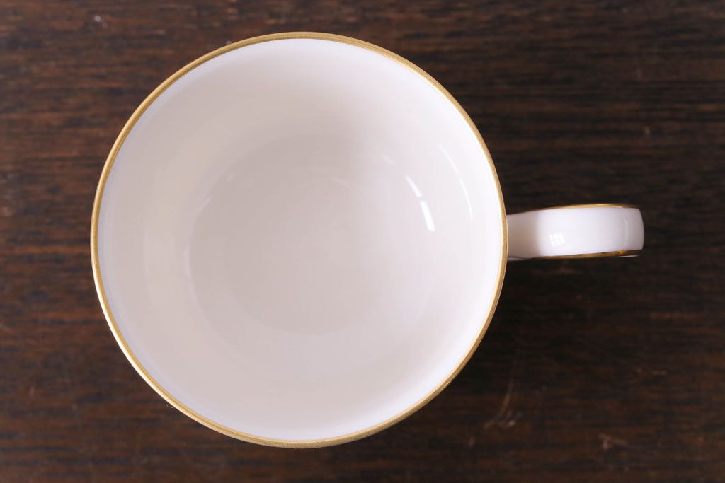 中古　ノリタケ(Noritake)　リントン(LINTON)シリーズ　カップ&ソーサー4客セット(洋食器)