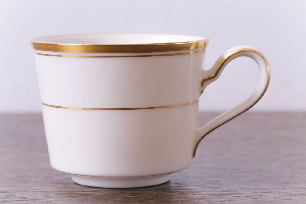 中古　ノリタケ(Noritake)　リントン(LINTON)シリーズ　カップ&ソーサー4客セット(洋食器)