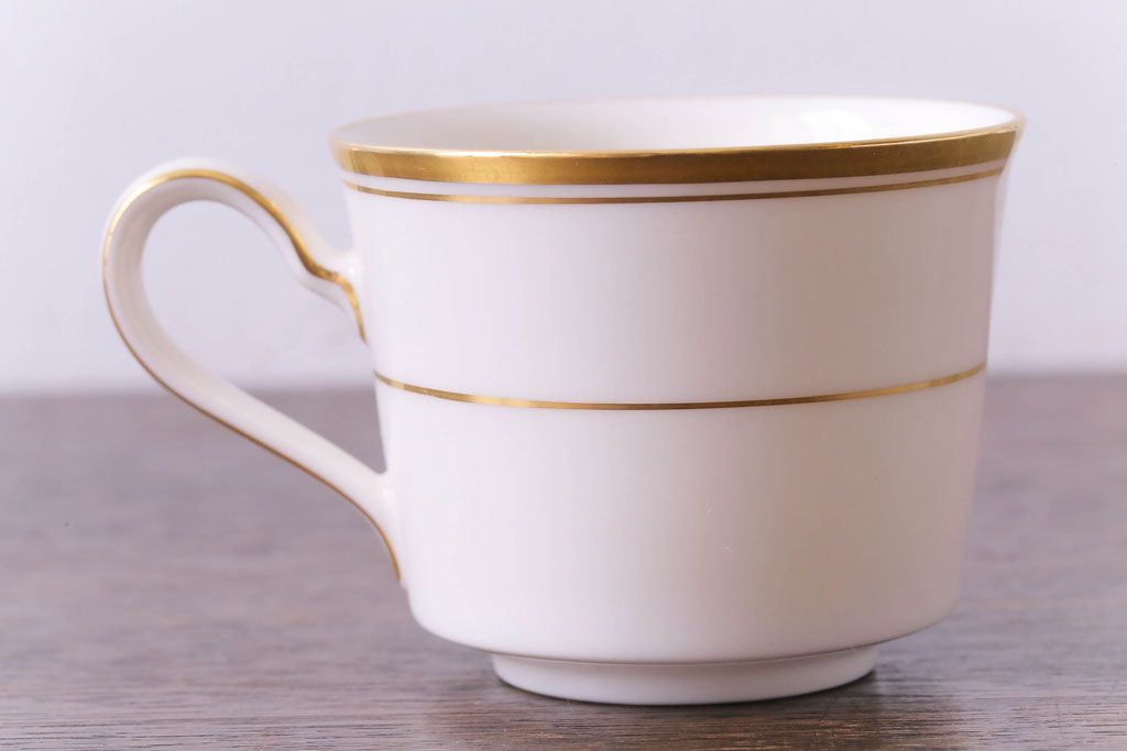 中古　ノリタケ(Noritake)　リントン(LINTON)シリーズ　カップ&ソーサー4客セット(洋食器)