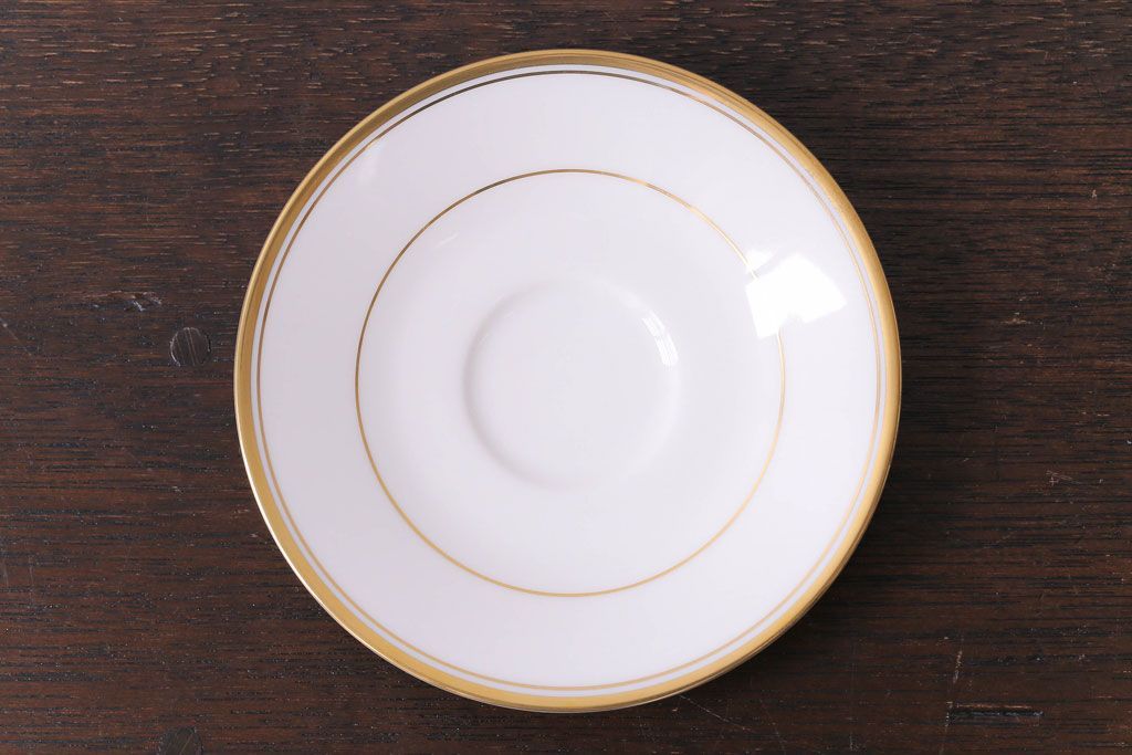 中古　ノリタケ(Noritake)　リントン(LINTON)シリーズ　カップ&ソーサー4客セット(洋食器)