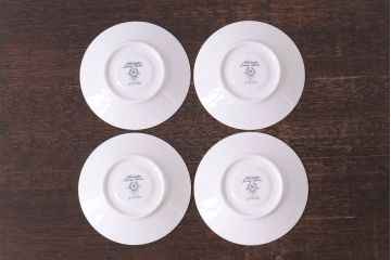 中古　ノリタケ(Noritake)　リントン(LINTON)シリーズ　カップ&ソーサー4客セット(洋食器)