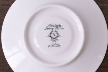 中古　ノリタケ(Noritake)　リントン(LINTON)シリーズ　カップ&ソーサー4客セット(洋食器)
