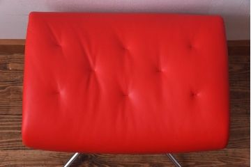 中古　EKORNES(エコーネス)　ストレスレスメトロハイバックチェア・オットマン　トマト(定価合わせて約32万円)(1)