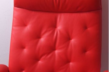 中古　EKORNES(エコーネス)　ストレスレスメトロハイバックチェア・オットマン　トマト(定価合わせて約32万円)(2)