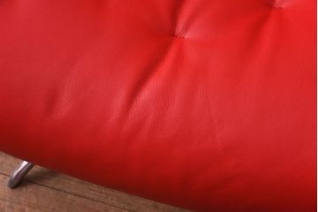 中古　EKORNES(エコーネス)　ストレスレスメトロハイバックチェア・オットマン　トマト(定価合わせて約32万円)(3)