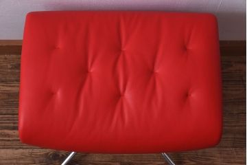 中古　EKORNES(エコーネス)　ストレスレスメトロハイバックチェア・オットマン　トマト(定価合わせて約32万円)(3)