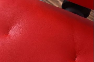 中古　EKORNES(エコーネス)　ストレスレスメトロハイバックチェア・オットマン　トマト(定価合わせて約32万円)(3)