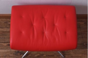 中古　EKORNES(エコーネス)　ストレスレスメトロハイバックチェア・オットマン　トマト(定価合わせて約32万円)(3)