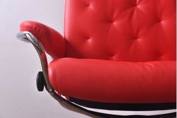 中古　EKORNES(エコーネス)　トマト オットマン付き　ストレスレスメトロハイバックチェア(定価合わせて約32万円)