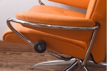 中古　EKORNES(エコーネス)　ストレスレスメトロハイバックチェア・オットマン　クレメンタイン(定価合わせて約32万円)(1)