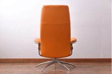 中古　EKORNES(エコーネス)　ストレスレスメトロハイバックチェア・オットマン　クレメンタイン(定価合わせて約32万円)