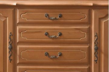 中古　ETHAN ALLEN(イーセンアーレン)　大型チャイナキャビネット(カップボード、食器棚、飾り棚)