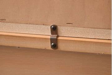 中古　ETHAN ALLEN(イーセンアーレン)　大型チャイナキャビネット(カップボード、食器棚、飾り棚)