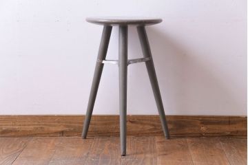 アンティーク家具　アンティーク　シャビーな風合いがおしゃれなペイントスツール(花台)