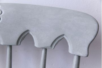 アンティーク家具 イギリスアンティーク シャビーシックな淡いカラーがお洒落なペイントチェア(椅子、ヴィクトリアンチェア)(2)