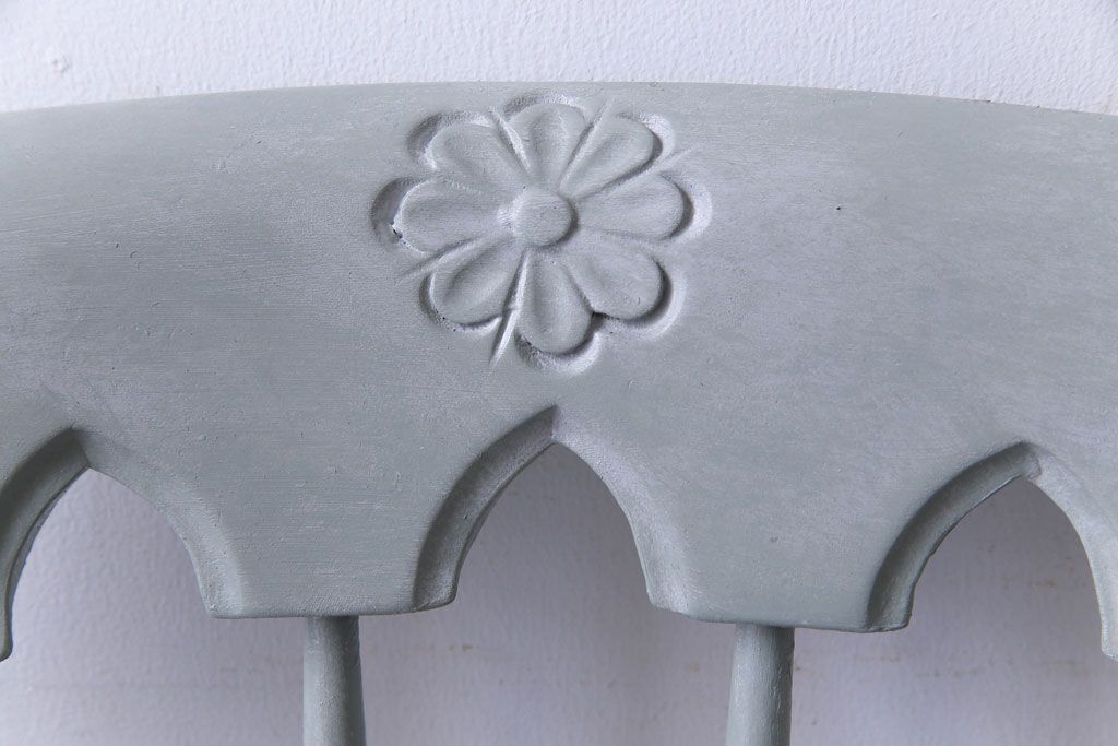 アンティーク家具 イギリスアンティーク シャビーシックな淡いカラーがお洒落なペイントチェア(椅子、ヴィクトリアンチェア)(2)