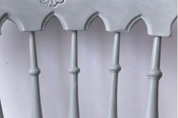 アンティーク家具 イギリスアンティーク シャビーシックな淡いカラーがお洒落なペイントチェア(椅子、ヴィクトリアンチェア)(2)