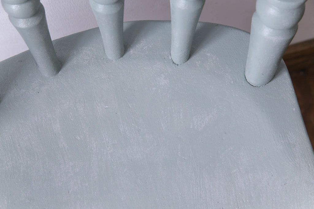 アンティーク家具 イギリスアンティーク シャビーシックな淡いカラーがお洒落なペイントチェア(椅子、ヴィクトリアンチェア)(2)