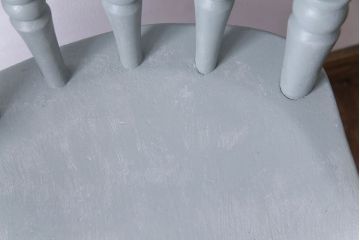 アンティーク家具 イギリスアンティーク シャビーシックな淡いカラーがお洒落なペイントチェア(椅子、ヴィクトリアンチェア)(2)