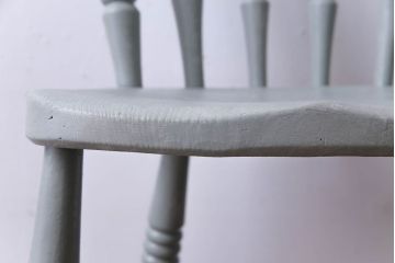 アンティーク家具 イギリスアンティーク シャビーシックな淡いカラーがお洒落なペイントチェア(椅子、ヴィクトリアンチェア)(2)