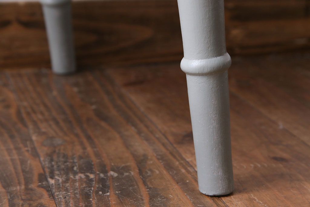 アンティーク家具 イギリスアンティーク シャビーシックな淡いカラーがお洒落なペイントチェア(椅子、ヴィクトリアンチェア)(2)