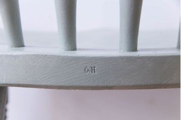 アンティーク家具 イギリスアンティーク シャビーシックな淡いカラーがお洒落なペイントチェア(椅子、ヴィクトリアンチェア)(2)