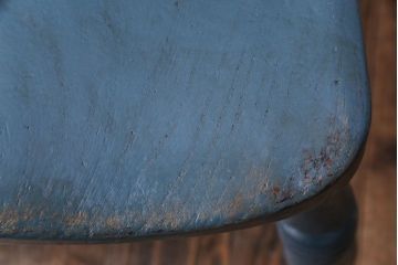 アンティーク家具　イギリスアンティーク　シャビーシックなくすんだカラーがお洒落なペイントチェア(椅子、ヴィクトリアンチェア)