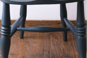 アンティーク家具　イギリスアンティーク　シャビーシックなくすんだカラーがお洒落なペイントチェア(椅子、ヴィクトリアンチェア)