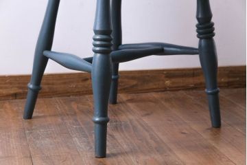 アンティーク家具　イギリスアンティーク　シャビーシックなくすんだカラーがお洒落なペイントチェア(椅子、ヴィクトリアンチェア)
