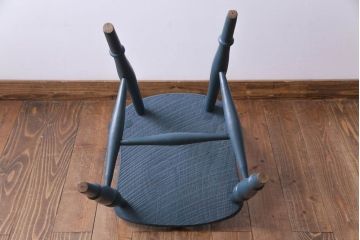 アンティーク家具　イギリスアンティーク　シャビーシックなくすんだカラーがお洒落なペイントチェア(椅子、ヴィクトリアンチェア)