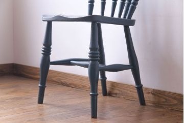 アンティーク家具　イギリスアンティーク　シャビーシックなくすんだカラーがお洒落なペイントチェア(椅子、ヴィクトリアンチェア)