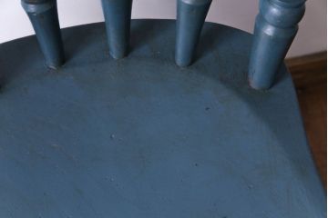 アンティーク家具　イギリスアンティーク　シャビーシックなくすんだカラーがお洒落なペイントチェア(椅子、ヴィクトリアンチェア)