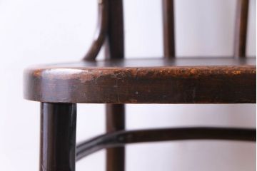 ヨーロッパヴィンテージ家具　素朴な造形のベントウッドチェア(ダイニングチェア、椅子、ビンテージ)