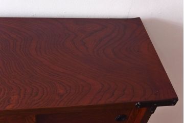 中古　桜木家具店製　本漆　岩谷堂箪笥　上質な和の雰囲気漂う鳴子型飾棚1号(収納棚)