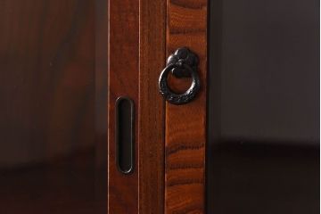 中古　桜木家具店製　本漆　岩谷堂箪笥　上質な和の雰囲気漂う鳴子型飾棚1号(収納棚)